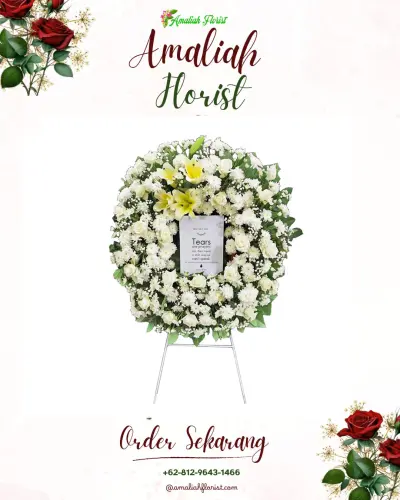 Krans Bunga Duka Cita di Ketitangkidul
